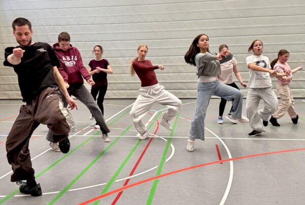 Hip Hop Tänzer in Aktion